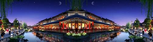 成都温江花月夜  星光影视产业文旅地产景观设计